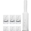Wodkaglas set/6 met fles